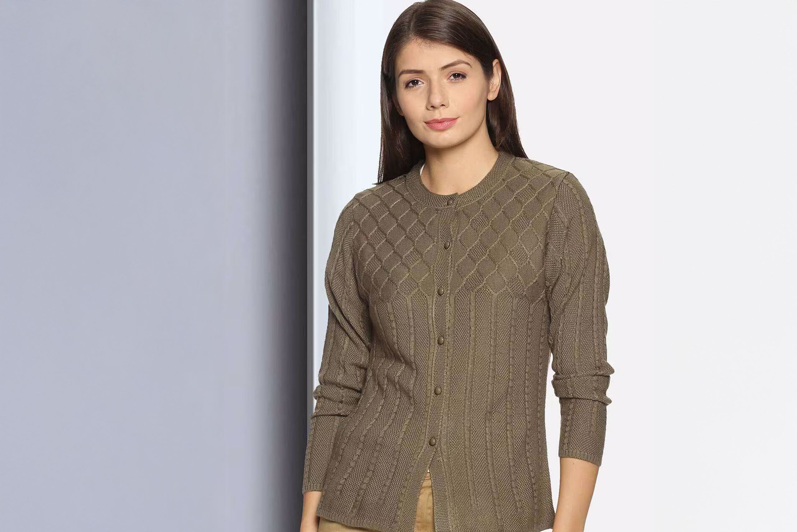 Ladies Button Sweaters